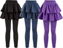Girls School Uniform Pants Leggings with Skirts Stretch Warm Jegging 4-12 Years by TinyTreasures Baby Boutique