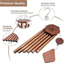 Wind Chimes Outdoor Large Deep Tone, 44 Inches Sympathy Wind Chimes Tuned Soothing Melody, Memorial Wind-Chime with 6 Heavy Tubes for Outside Decoration, Garden/Yard. Copper by CozyNest Decor