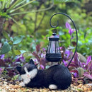 Solar Garden Outdoor Cat Statues Cute Resin Cat Figurine with Solar Lantern, 13 Inch Tall Outdoor Garden Cat Statue Decor for Pathway Yard Lawn Patio & Porch, Gift for Mom and Grandma by GreenHaven Gardens