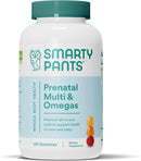 SmartyPants Prenatal Vitamins for Women, Multivitamin Gummies: Omega 3 Fish Oil (EPA/DHA), Biotin, Methylfolate, Vitamin D3, C, Vitamin B12, B6, A, K & Zinc, Inositol, 120 Count (30 Day Supply) by TinyTreasures Baby Boutique