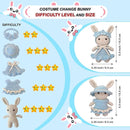 LoopMap Beginner Crochet Kit for Adults & Kids - DIY Amigurumi Bunny with Removable Dress & Accessories - Step-by-Step Video Tutorials, Extra Yarn, Crochet Tools - Handmade Gift (Bunny-Blue) by TinyTreasures Baby Boutique