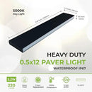 LUMENGY Paver Light Slim 0.5x12 Inch Glare-Free Brick Lighting for Pavers, Walls, Driveway, Pathway & Garden, 5000K 12V Waterproof, Drive-Over Rated by CozyNest Decor