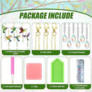 Tradder 6 Pcs Diamond Art Kits 5d Rhinestone Painting Wind Chimes Art Sun Catchers Double Sided Hummingbird Birds Art Kits with Crystal Pendant for Adults Home Window Decor Garden by GreenHaven Gardens