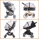 Baby Mosquito Net with Double Zipper Bassinet Stroller Cover for Baby/Stroller/Car Seat/Cradles/Carriers, Easy to Use, Visible Breathable Mesh, Keep Insects/Bugs/Cats Out, Black by TinyTreasures Baby Boutique