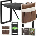 seasky Foldable Garden Kneeling and Seat, Anti-Tipping Garden Stool Widened Thick Soft Kneeling Pad，Heavy Duty Gardening Stool with Garden Tool Bag, Gardening Gift for Women(Without Gloves) by GreenHaven Gardens