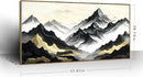 amatop Framed Extra Large Wall Art for Office Abstract Mountain Motivational Canvas Print Black and White Landscape Picture Zen Nature Giant Artwork for Contemporary Living Room Bedroom Decor 58x29 Inch by CozyNest Decor