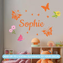 Personalized Name Butterfly Wall Decals I Butterfly Decorations for Girls Room Decor I Baby Nursery Wall Decal I Butterfly Wall Decor for Birthday I Pink Butterfly Wall Decor by TinyTreasures Baby Boutique