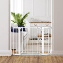 Easy Step Walk-Thru Baby Gate – Adjustable Safety Gate for Babies & Pets, Pressure Mount Kit, Includes Wall Cups & Extensions – 29 to 40.5W x 30.5H inches, CPC Certified by TinyTreasures Baby Boutique