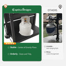 Captiva Designs 27 in Flat Top Griddle Grill with Ceramic Coated Cast Iron Pan, 3-Burner Propane Gas Griddle Grill, 33,000 BTU Output Flattop Grills for Outdoor Barbecue, Cooking and Party by GreenHaven Gardens