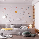Solar System Wall Decals for Kids - Planets and Space Themed Wall Stickers by Lipastick - Peel and Stick Vinyl Decals for Boys and Girls Bedroom, Nursery, Playroom, Daycare - M Size by TinyTreasures Baby Boutique