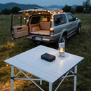 Athena Collection Foldable Camping Table, 28" Small Aluminum Outdoor Folding Camp Table with Roll Up Tabletop and Carry Bag, Lightweight and Portable for Outdoor Camping Picnic Grilling, Silver by GreenHaven Gardens