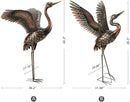 chisheen Garden Statue Outdoor Metal Heron Crane Yard Art Sculpture for Lawn Patio Backyard Decoration,46 inch (2-Pack) by GreenHaven Gardens