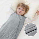 Mosebears Unisex Baby Sleep Sack 1.0 TOG, Supersoft Rayon Made from Bamboo Wearable Blanket with 2-Way Zipper (Grey,18-36 Months) by TinyTreasures Baby Boutique