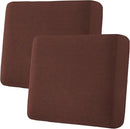 H.VERSAILTEX Super Stretch Individual Seat Cushion Covers Sofa Covers Couch Covers Slipcover Sets Thick Jacquard Textured Twill Fabric (2 Piece Large Sofa Cushion Covers, Burnt Brick) by CozyNest Decor