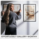 Homeforia 27x40 inch Poster Frame Black, High End Metal 27 x 40 Large Movie Picture Frames with Mat 24 by 36 in Photo, 27x40 Thin Frame Matted to 24x36, 40x27 Frame, Tempered Glass, Wall Kit, Set of 1 by CozyNest Decor