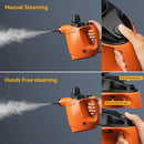 Handheld Steam Cleaner, Steam Cleaner with 16 PCS Accessory & Safety Lock, 500ML Large Capacity Natural Surface Steam for Cleaning, Multipurpose Steamer for Home, Car, Bathroom, Grease (Orange) by TinyTreasures Baby Boutique