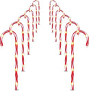 Joiedomi 17” Christmas Candy Cane Pathway Markers Lights with Stake, Set of 12 Christmas Candy Cane Stakes Lights for Christmas Party Walkway Patio Garden Holiday Outdoor Decoration by GreenHaven Gardens