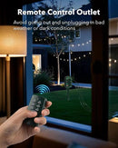 BN-LINK Outdoor Power Stake Timer Waterproof, Power Strip with 6 Grounded Outlets and 6FT Extension Cord, 100FT Wireless Remote Control, Dusk to Dawn Sensor Timer for Lights and Courtyard Decoration by GreenHaven Gardens
