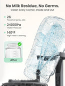 Grownsy EaseClean Bottle Washer Pro | All-in-One Bottle Washer and Sterilizer and Dryer | Baby Bottle Washer for Bottles, Pump Parts & Baby Essentials | Replaces Hand Washing by TinyTreasures Baby Boutique