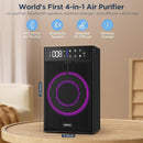 CleanForce Rainbow Cube | World’s First 4-in-1 Space-saving Air Purifier with Bluetooth Speaker, Wireless Charger & Aroma Diffuser | Swiss Tech，over 900ft² Coverage | Ultra-Quiet by TinyTreasures Baby Boutique