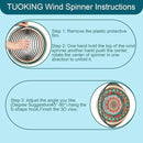 TUOKING Mandala Wind Spinners Outdoor Metal 3D Hanging Art Wind Spinner 12 Inch Stainless Steel for Yard and Garden Decoration Worth Gift for Women by GreenHaven Gardens
