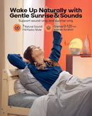 Dekala Sunrise Alarm Clock, Wake Up Light, Smart APP Control, Sundown Sleep Sound Machine, Dual Alarms, FM Radio, Natural Alarm Sounds, Alarm Clock for Heavy Sleepers Kids Adults, Ideal Gift by TinyTreasures Baby Boutique