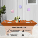 IVAPUPU 2 Pack 6FT Table Cloth for Rectangular Fitted Events Stretch Caramel Table Covers Washable Spandex Tablecloth Protector for Party, Wedding, Cocktail, Banquet, Festival by CozyNest Decor