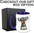 Personalized Coffee Mug, Custom Photo Caricature Gift, Funny Customized Coffee Gift for Men & Women, Custom Mugs with Pictures, Navy 15oz Father's Day Mug by TinyTreasures Baby Boutique