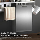 Katuchef Titanium Cutting Board 2025 New Upgrade Pure Titanium Cutting Boards for Kitchen Double Sided Cutting Boards Non Toxic,Hygiene Durable Chopping Board Suitable for Dishwasher Safe(11.4 * 7.9)