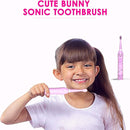 Kids Sonic Electric Toothbrush, Rechargeable Smart Toothbrush for Children, Toothbrush for Toddlers Boys Girls Age 3-12 with 30s Reminder, 2 Mins Timer, 6 Modes, 6 Brush Heads by TinyTreasures Baby Boutique