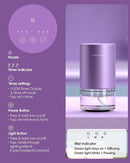 Essential Oil Diffuser Waterless Aromatherapy Diffusers for Home Large Room, Bedroom, Car, Office, Desk, Battery Operated, Small Diffuser for Pure Scent, 100mL Capacity, AN9 (Lavender) by TinyTreasures Baby Boutique