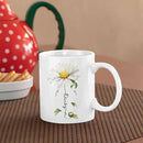 Lovely Daisy Flower Ceramic Mug, Customized Name On Floral Coffee Cup, Personalized Floral Accent Mug 11oz 15oz, Custom Daisy Lover Cup, Gift For Friend And Coworker, Novelty Daisy Mug by CozyNest Decor