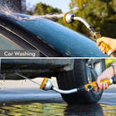 RESTMO Watering Wand Heavy Duty, Metal Garden Hose Wand with 10 Spray Patterns, 15-Inch Long Hose Nozzle Sprayer with Thumb Flow Control, Ideal to Water Hanging Baskets and Shrubs, Yellow by GreenHaven Gardens