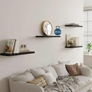 Wall Shelf Set of 2,Dark Wood Floating Shelves 30 in W x 10 in D x 1 in H, Wooden Floating Wall Shelf with Invisible Brackets for Living Room/Bedroom/Bathroom/Kitchen Storage and Decor by CozyNest Decor