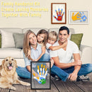 Family Handprint Kit - DIY Baby Handprint and Footprint Keepsake Frame for Newborns & Toddlers, 6 Colors by TinyTreasures Baby Boutique