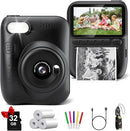 Instant Print Camera for Kids, 3.0" HD 1080P Digital Video Cameras with 3 Rolls of Printer Paper for Toddler, Birthday Gifts Toy for Girls Boys with 32GB SD Card (3.0 Style, Black) by TinyTreasures Baby Boutique