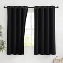 NICETOWN 100% Blackout Curtains for Bedroom, Total Blackout Thermal Insulated Grommet Window Plylux Curtains & Drapes 63 Inch Length for Living Room, 2 Panels Set (Black, 52 x 63 Inch) by TinyTreasures Baby Boutique