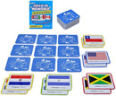 Menique Flags of The Americas Memory Matching Game – Spanish Edition – 70 Cards (35 Pairs) with Flags, Countries & Capitals – Educational Matching Game in Spanish for Kids and Adults by TinyTreasures Baby Boutique