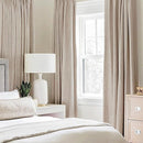MIULEE Linen Texture Curtains Soild 100% Blackout Thermal Insulated Natural Beige Grommet Room Darkening Curtains & Drapes for Living Room Bedroom Nursery 42 x 90 (2 Panels) by TinyTreasures Baby Boutique