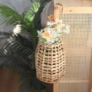 Woven Water Hyacinth Hanging Basket Door Hanging Basket Wall for Home Garden Farmhouse (Water Hyacinth) by GreenHaven Gardens