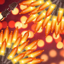 300LIGHTS(2*150L) ORANGE Extra-Bright With End Connectors Halloween Decorative Lights 19.44m UL Certified Mini String Light Set Waterproof for Halloween Home Garden Christmas Tree Party Patio by CozyNest Decor