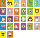 2025 New 26 PCS Alphabet Mask Cards,Alphabet Flash Cards with Animal Masks,Colorful Animals Flash Cards, Interactive Education Games, Learn Letters by TinyTreasures Baby Boutique