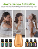 InnoGear Essential Oil Diffuser with Oils, 100ml Aromatherapy Diffuser with 6 Essential Oils Set, Aroma Cool Mist Humidifier Gift Set, Yellow Wood Grain by TinyTreasures Baby Boutique