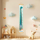 Personalized Name Growth Chart for Kids, Cute Dinosaur Baby Height Chart, Canvas Height Measuring Rulers for Boys Girls, Nursery Decor Baby Boy Girl Growth Ruler Measuring Board by TinyTreasures Baby Boutique