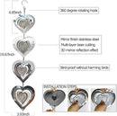 DJUAN Heart Bird Scare Discs Set-Highly Reflective Double-Sided Bird Reflectors,Extra Sparkly Metal Wind Spinner Outdoor Garden Decor, Bird Devices Deterrent to Scare Birds Away from Yard Patio Farm by GreenHaven Gardens