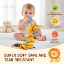 Jollybaby Crib Stroller Car Seat Toys for Baby 0-3-6-9-12 Months, Tummy Time Hanging Sensory Toys for Newborn with Music Box and Teether, Spiral Carseat Toy for Infant Boys Girls Gifts (Little Lion) by TinyTreasures Baby Boutique