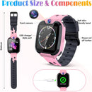 Goodatech Smart Watch for Kids Boys Girls Learning Toys with 16 Games Phone Call SOS, Camera Voice Music Player Recorder Alarm Clock,4-12 Years Birthday (Pink) by TinyTreasures Baby Boutique