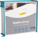 LUCID Premium Rayon made from Bamboo Jersey Mattress Protector - Ultra Soft - Waterproof - King by TinyTreasures Baby Boutique