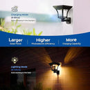 CINOTON 2-in-1 Solar Pathway Lights Outdoor with 4 Lighting Modes, IP65 Waterproof LED Solar Powered Wall Lights for Garden Yard Patio Lawn Porch Walkway Backyard Driveway, Warm & Cold White 4 Pack by GreenHaven Gardens