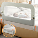 Bed Guard Rail for Toddlers - 47inch Foldable & Adjustable Height Baby Bed Safety Side Rails - Large Toddler Crib Railing Guard for Twin, Bunk, Full Size, Queen & King, Full Size Bed by TinyTreasures Baby Boutique